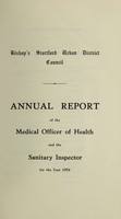 view [Report 1954] / Medical Officer of Health, Bishop's Stortford U.D.C.