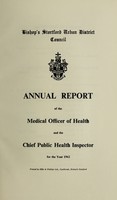 view [Report 1962] / Medical Officer of Health, Bishop's Stortford U.D.C.