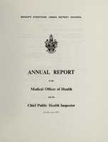 view [Report 1971] / Medical Officer of Health, Bishop's Stortford U.D.C.