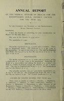 view [Report 1913] / Medical Officer of Health, Bishopthorpe R.D.C.