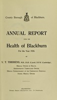 view [Report 1928] / Medical Officer of Health, Blackburn County Borough.