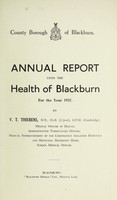 view [Report 1937] / Medical Officer of Health, Blackburn County Borough.