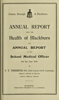 view [Report 1949] / Medical Officer of Health, Blackburn County Borough.