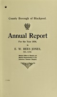 view [Report 1930] / Medical Officer of Health, Blackpool County Borough.