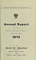 view [Report 1972] / Medical Officer of Health, Blackpool County Borough.