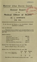 view [Report 1943] / Medical Officer of Health, Blackrod U.D.C.