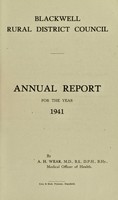 view [Report 1941] / Medical Officer of Health, Blackwell R.D.C.