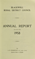 view [Report 1958] / Medical Officer of Health, Blackwell R.D.C.