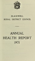 view [Report 1971] / Medical Officer of Health, Blackwell R.D.C.