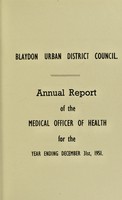 view [Report 1951] / Medical Officer of Health, Blaydon U.D.C.