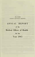 view [Report 1965] / Medical Officer of Health, Blaydon U.D.C.