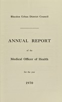 view [Report 1970] / Medical Officer of Health, Blaydon U.D.C.