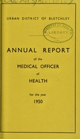 view [Report 1950] / Medical Officer of Health, Bletchley U.D.C.