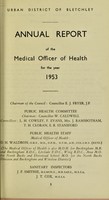 view [Report 1953] / Medical Officer of Health, Bletchley U.D.C.