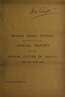 view [Report 1910] / Medical Officer of Health, Bognor U.D.C.