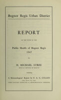 view [Report 1947] / Medical Officer of Health, Bognor Regis U.D.C.