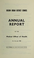 view [Report 1968] / Medical Officer of Health, Boldon U.D.C.