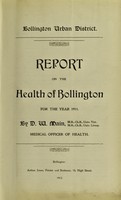 view [Report 1911] / Medical Officer of Health, Bollington U.D.C.