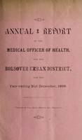 view [Report 1898] / Medical Officer of Health, Bolsover U.D.C.