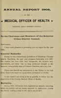 view [Report 1908] / Medical Officer of Health, Bolsover U.D.C.