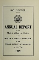 view [Report 1939] / Medical Officer of Health, Bolsover U.D.C.