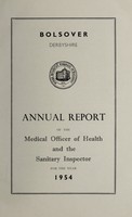 view [Report 1954] / Medical Officer of Health, Bolsover U.D.C.