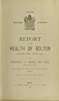 view [Report 1894] / Medical Officer of Health, Bolton County Borough.