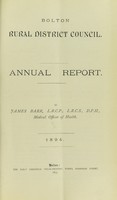 view [Report 1894] / Medical Officer of Health, Bolton R.D.C.