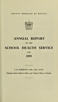 view [Report 1959] / School Medical Officer of Health, Bootle County Borough.