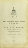 view [Report 1905] / Medical Officer of Health, Bootle County Borough.