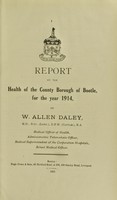 view [Report 1914] / Medical Officer of Health, Bootle County Borough.
