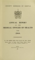 view [Report 1940] / Medical Officer of Health, Bootle County Borough.