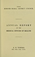 view [Report 1949] / Medical Officer of Health, Border R.D.C.