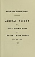 view [Report 1956] / Medical Officer of Health, Border R.D.C.