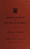 view [Report 1945] / Medical Officer of Health, Boston Borough and Port Health Authority.