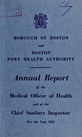 view [Report 1955] / Medical Officer of Health, Boston Borough and Port Health Authority.