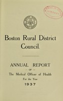 view [Report 1937] / Medical Officer of Health, Boston R.D.C.