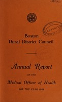 view [Report 1948] / Medical Officer of Health, Boston R.D.C.