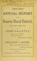 view [Report 1908] / Medical Officer of Health, Bourne R.D.C.