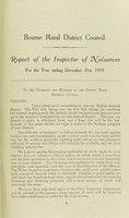 view [Report 1919] / Medical Officer of Health, Bourne R.D.C.