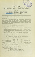 view [Report 1923] / Medical Officer of Health, Bourne R.D.C.