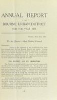 view [Report 1919] / Medical Officer of Health, Bourne U.D.C.