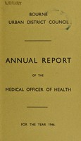 view [Report 1946] / Medical Officer of Health, Bourne U.D.C.