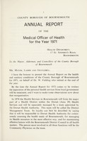 view [Report 1971] / Medical Officer of Health, Bournemouth County Borough.