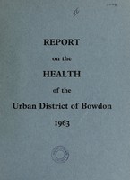 view [Report 1963] / Medical Officer of Health, Bowdon U.D.C.