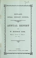 view [Report 1914] / Medical Officer of Health, Bowland R.D.C.