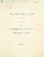 view [Report 1944] / Medical Officer of Health, Bowland R.D.C.