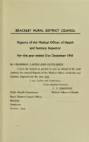 view [Report 1943] / Medical Officer of Health, Brackley R.D.C.