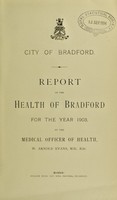 view [Report 1903] / Medical Officer of Health, Bradford City / County Borough.