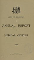 view [Report 1923] / Medical Officer of Health, Bradford City / County Borough.